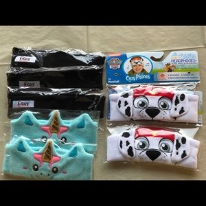 CozyPhones Headphones; Unicorn, Black